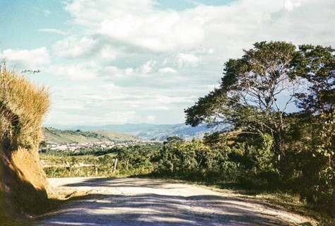 View of the road to the village of San Agustin, West Colombia, South America 1961