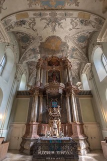 Alar room of the Evangelical Reformed Church, Erlangen, Middle Franconia, Bavaria, Germany, Europe