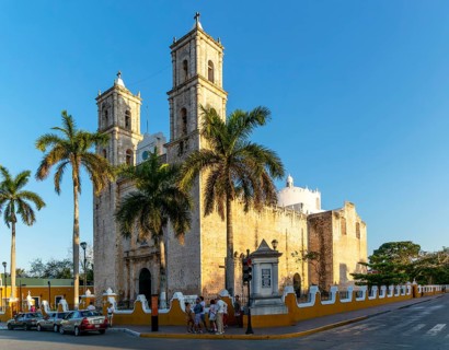 San Servacio Church built 1705, Valladolid, Yucatan, Mexico, Central America