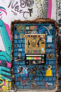 Street Art at Pasaje Arte Independiente in Berlin-Mitte, Germany, Europe