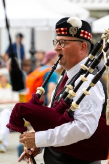 Bagpipers, music concert, Sigmaringen, Baden-Württemberg, Germany, Europe