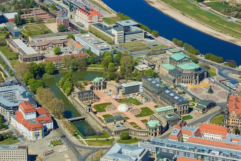 Dresden Old Town with Zwinger and Semper Opera House