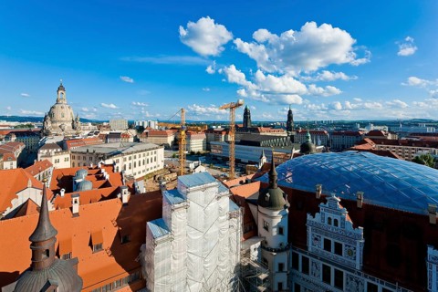 Dresden Residential Palace View of the Neumarkt