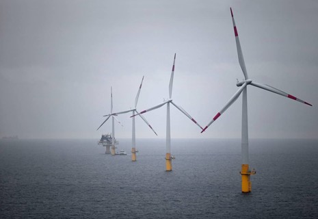 Offshore wind farm Baltic 1, wind turbine, windmill, windmills, wind turbines,