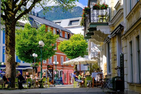 Kreuzplatz, Bad Ischl, Salzkammergut, Upper Austria, Austria, Europe