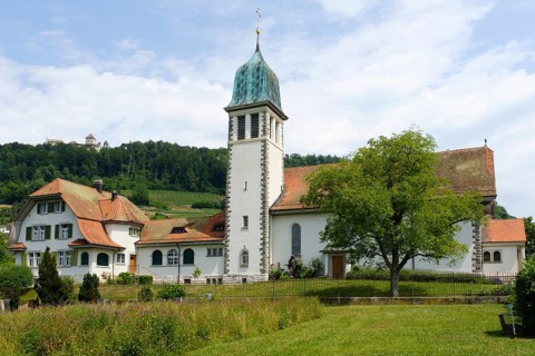 Sacred Heart Catholic Church, Stein am Rhein, Canton Schaffhausen, Switzerland, Europe