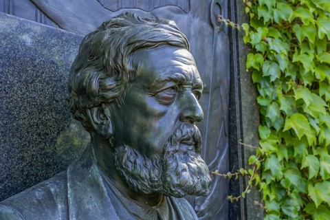 Grave of Wilhelm Liebknecht, Socialist Memorial, Friedrichsfelde Central Cemetery, Gudrunstrasse,