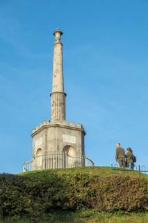 Obelisk on Dane John Mound, Canterbury, Kent, England, United Kingdom, Europe
