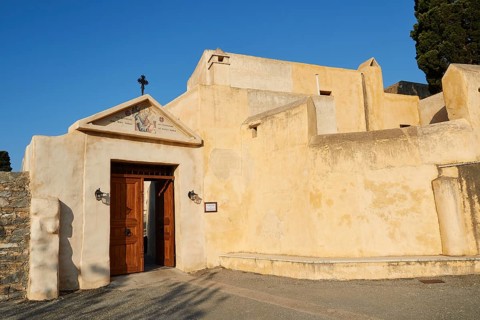 Main Gate, Preveli, Orthodox Monastery, South Coast, Rethimnon Province, Crete, Greece, Europe