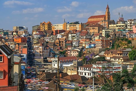 Faravohitra Church in the Analakely district of the city Antananarivo, Analamanga, Madagascar,