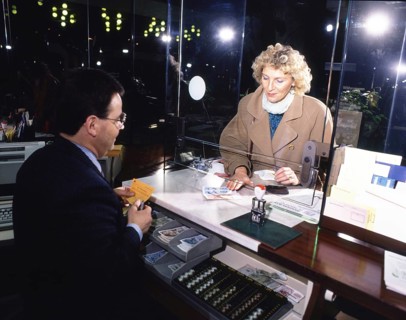 DEU, Germany: The historical slides from the times 80-90s events and persons from politics,