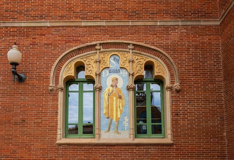 Historic hospital complex of the Hospital de la Santa Creu i Sant Pau, Barcelona, Catalonia, Spain,