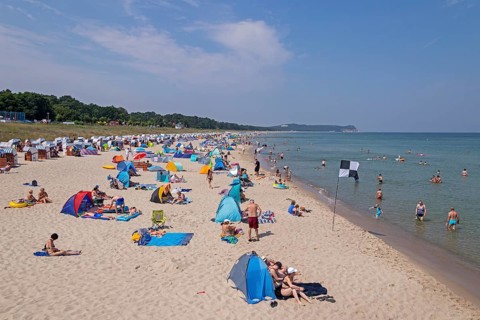 Beach, Göhren, Rügen Island, Mecklenburg-Western Pomerania, Germany, Europe