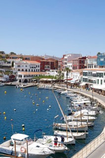Calesfonts fishing port, Es Castell, Mao, Mahon, Menorca, Spain, Europe