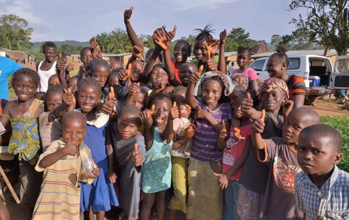 Children in Waiima, Kono District, Sierra Leone, Africa