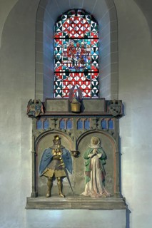 Double tomb of Friedrich von Sachsenhausen, around 1411, Basilka St., Kastor, Koblenz,
