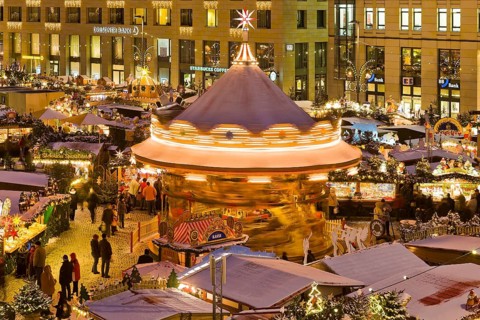 The Striezelmarkt, which has been held since 1434, is the oldest Christmas market in Germany and
