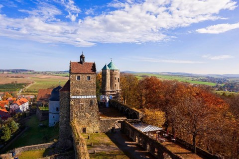 Stolpen Castle in autumn