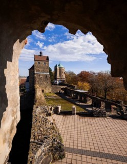 Stolpen Castle in autumn