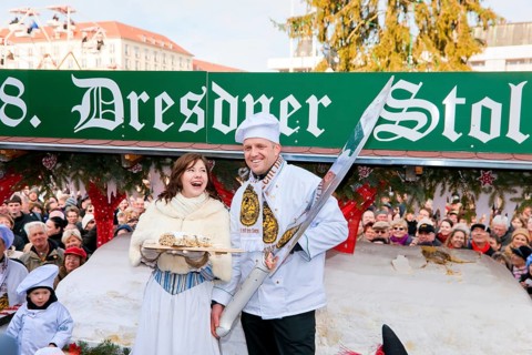 18th Stollen Festival at the Striezelmarkt