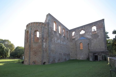 Carolingian Abbey Ruins and Landmark in Bad Hersfeld, Hesse, Germany, Europe