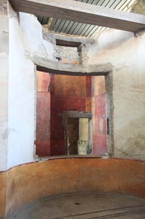 Villa of Poppea, remains of the fresco decoration. Historic town of Oplontis, Torre Annunziata,