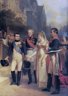 Reception at the Peace of Tilsit 1807 Napoleon, Alexander I of Russia, Luise and Frederick William