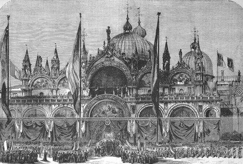 Funeral, transfer of the remains of Daniele Manin, 13 May 1804 to 22 September 1857, to Venice in