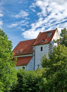 Fortified church Höfgen near Grimma, interior, Saxony, Germany, Europe