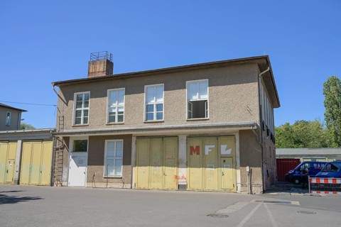 Motor pool, Herzbergstraße, Lichtenberg, Berlin, Germany, Europe