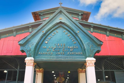 Adolpho Lisboa market hall, Manaus, Amazonia State, Brazil, South America