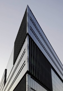 Deichtor-Center, also Deichtor Office Center, DOC for short, Modern architecture with triangular,