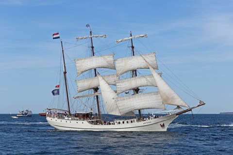 Sailing ship, Baltic Sea, Hanse Sail, Warnemünde, Rostock, Mecklenburg-Western Pomerania, Germany,
