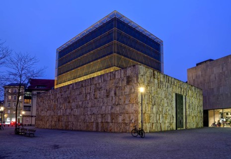 Ohel Jakob Synagogue, Jewish Centre Munich, blue hour, blue hour, Sankt-Jakobs-Platz, Munich,