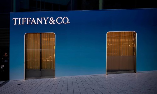 Tiffany & Co. Brand Store, Logo, Retail Store, Dorotheen Quartier, DOQU, Shopping Mall, blue hour,