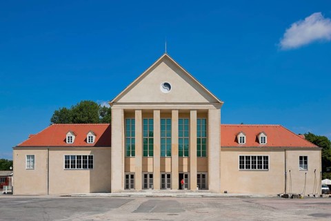 The Hellerau Festival Theatre was built in 1911 in the style of reform architecture in the garden