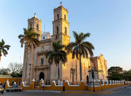 San Servacio Church built 1705, Valladolid, Yucatan, Mexico, Central America