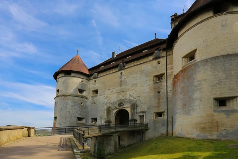 North Gate, Hellenstein Castle, historic building, fortification, castle complex, residence, spur