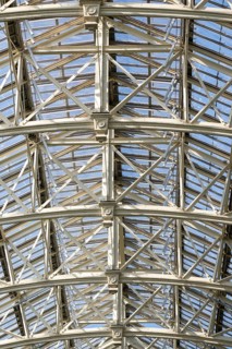 Roof construction, Temperate House, largest Victorian greenhouse in the world, Royal Botanic
