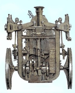 Aeronautical navigation device, Appareil de Navigation Aerienne, System Kaufmann, detail, 1869,