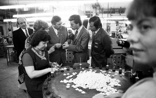 Women's jobs at the appliance manufacturer Krups on 24.06.1975 in Bottrop. Visit from the USSR