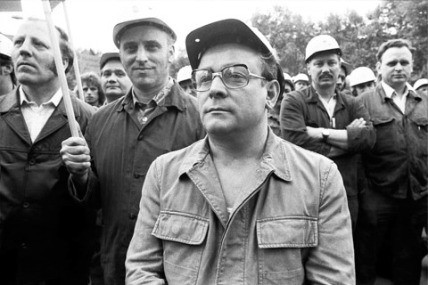 Steelworkers at the Thyssen works in Duisburg took to the streets out of concern for their jobs on