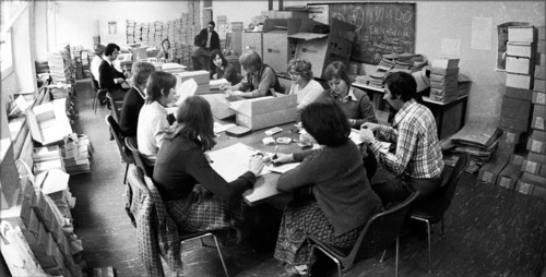 The work of the Central Admissions Office for Study Places (ZVS) on 26.07.1974 in Dortmund,