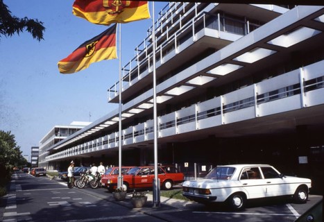 DEU, Germany: The historical slides from the 84-85 r years, Bonn Cologne. Airport on 9.7.84 BRD-DDR