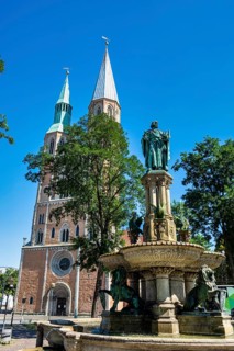 Heinrichsbrunnen at Hagenmarkt, Brunswick, Lower Saxony, Germany, Europe