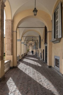 Arcade at the garden of the Villa del Principe, Palazzo di Andrea Doria, Piazza dei Principe, Genoa