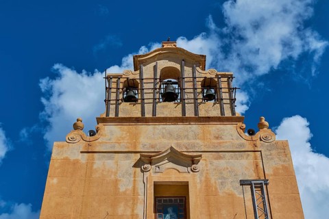 Bell tower, Chiesa Madre di Maria SS. Immacolata, church, Favignana town, main town, Favignana,