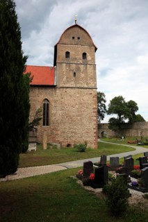 Wehrkirche Michaeliskirche, monastery church of a Benedictine monastery, built between 815 and 820,