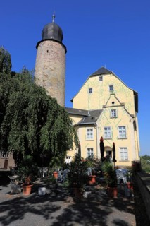 The Eisfeld Castle in Eisfeld, Hildburghausen County, Thuringia, Germany, Europe