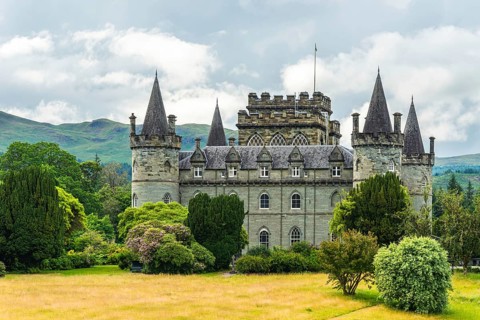 Inveraray Castle, Clan Campbell, Loch Fyne, Argyll, Scotland, UK